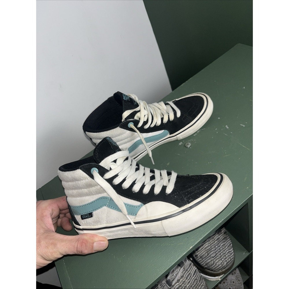 Vans Sk8-Hi Fabiana Delfino Boys 3.5‎ Women 5 Blue Black Skateboarding Shoes